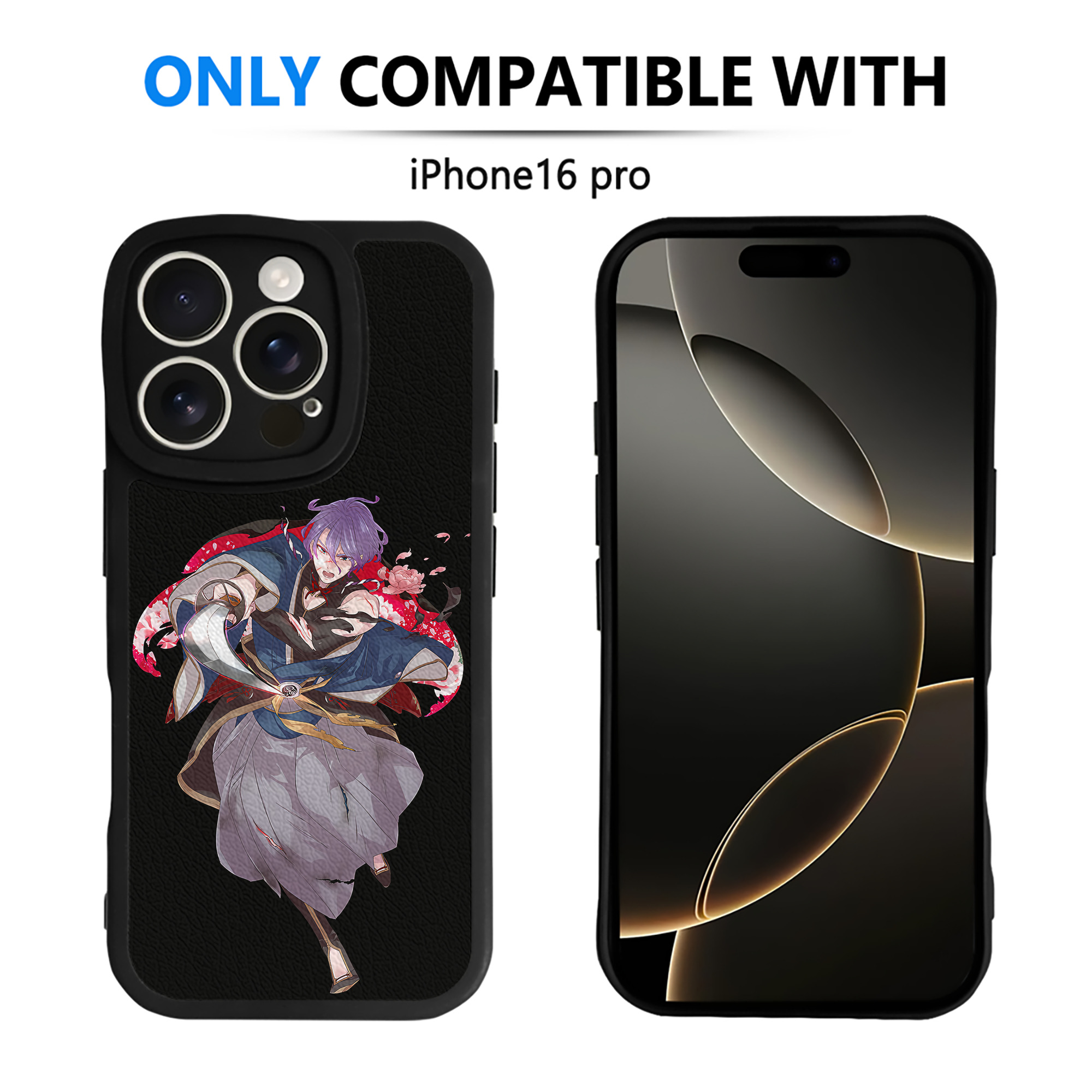 （画像用） 刀剣乱舞 Touken Ranbu 【iPhone 16シリーズ対応】シリコンスマホケース（レザー調） 材質：シリコン
